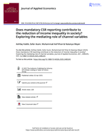Does mandatory CSR reporting contribute to the reduction of income inequality in society? Exploring the mediating role of channel variables