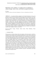 Palestinian water resilience: A scoping review of adapting to climate change, shock events, and Israeli occupation pressures