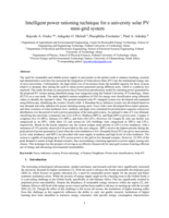 Intelligent power rationing technique for a university solar PV mini-grid system
