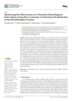 Monitoring the effectiveness of a preschool hand hygiene intervention using flow cytometry to determine the reduction in the microbiological counts