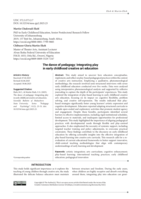 The dance of pedagogy: Integrating play in early childhood creative art education
