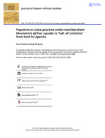 Populism-in-state-practice under neoliberalism: Museveni's ad-hoc squads to 'halt all evictions' from land in Uganda