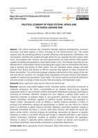 Political economy of food systems : Africa and the Russia-Ukraine war