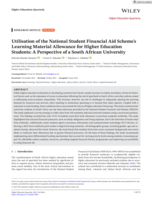 Utilisation of the national student financial aid scheme's learning material allowance for higher education students : A perspective of a South African university