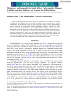 Meritocracy and inequality in South Africa: Understanding changes in beliefs and their influence on demand for redistribution