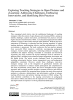 Exploring teaching strategies in open distance and eLearning : Addressing challenges, embracing innovations, and identifying best practices