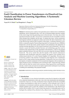 Fault classification in power transformers via dissolved gas analysis and machine learning algorithms : A systematic literature review