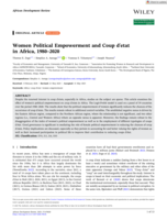 Women political empowerment and coup d'etat in Africa, 1980–2020