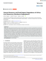 Natural resource and food import dependence of Africa : Can democracy slowdown dependence?
