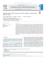 Lifelong gender inclusive education, productive capacity, and governance quality in Africa