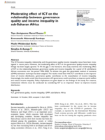 Moderating effect of ICT on the relationship between governance quality and income inequality in sub-Saharan Africa