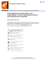 Industrialization, decarbonization, and sustainability: The role of development finance and implications for inequality