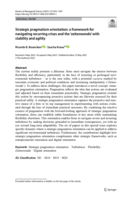 Strategic pragmatism orientation: a framework for navigating recurring crises and the 'zeitenwende' with stability and agility