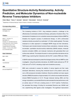 Quantitative structure-activity relationship, activity prediction, and molecular dynamics of non-nucleotide reverse transcriptase inhibitors