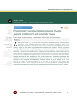 Phytochemistry and pharmacology potential of Lippia javanica: a bibliometric and systematic review