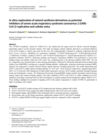 In silico exploration of natural xanthone derivatives as potential inhibitors of severe acute respiratory syndrome coronavirus 2 (SARS-CoV-2) replication and cellular entry