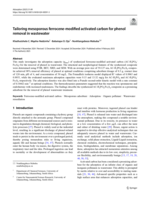 Tailoring mesoporous ferrocene-modified activated carbon for phenol removal in wastewater
