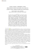 Going global: Comparing union resourcefulness in securing inclusion in supply chain labor governance initiatives