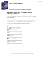 Analysis of public debt trends and poverty reduction in Malawi
