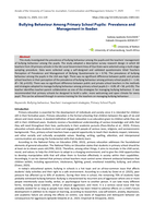 Bullying behaviour among primary school pupils : Prevalence and management Ibadan