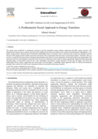 A Posthumanist social approach to energy transition