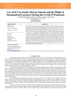 Use of ICT in South African schools and the plight of marginalized learners during the Covid-19 pandemic