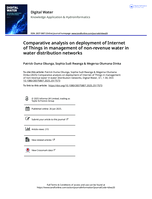 Comparative analysis on deployment of Internet of Things in management of non-revenue water in water distribution networks