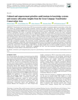 Cultural and empowerment priorities amid tensions in knowledge systems and resource allocation : insights from the great Limpopo transfrontier conservation area