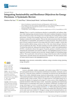 Integrating sustainability and resilience objectives for energy decisions : A systematic review