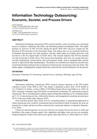Information technology outsourcing : Economic, societal, and process drivers