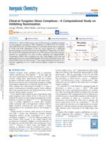 Chiral-at-tungsten dioxo complexes- A computational study on inhibiting racemization