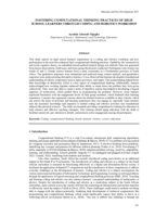 Fostering computational thinking practices of high school learners through coding and robotics workshop