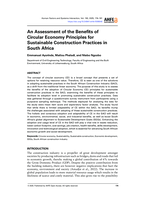 An assessment of the benefits of circular economy principles for sustainable construction practices in South Africa