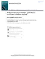 Biodegradation of paracetamol by Bacillus sp.: kinetics and metabolite profiling