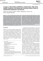 In vitro α-Glucosidase Inhibition, Cytotoxicity, SAR, Swiss ADME Prediction and Molecular Docking Study of New N-Substituted Hydantoin Derivatives