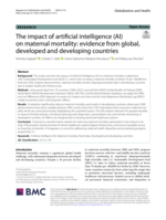 The impact of artificial intelligence (AI) on maternal mortality : evidence from global, developed and developing countries