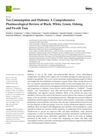 Tea consumption and diabetes : A comprehensive pharmacological review of black, white, green, oolong, and pu-erh teas