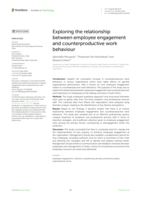 Exploring the relationship between employee engagement and counterproductive work behaviour