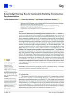 Knowledge sharing : Key to sustainable building construction implementation