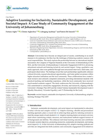 Adaptive learning for inclusivity, sustainable development, and societal impact : A case study of community engagement at the university of Johannesburg