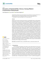 Dynamics of sustainability literacy among Malawi construction professionals