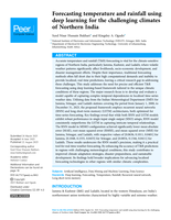 Forecasting temperature and rainfall using deep learning for the challenging climates of northern India