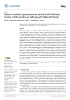 Techno-economic optimization of a grid-tied pv/battery system in Johannesburg’s subtropical highland climate