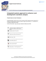 Integrated systems approach to enhance rural development: word2vec analysis