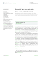 Editorial : Well-being in Asia