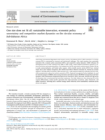 One size does not fit all : sustainable innovation, economic policy uncertainty and competitive market dynamics on the circular economy of Sub-Saharan Africa