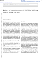 Qualitative and quantitative assessment of public minibus taxi driving