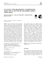 An overview of the phytochemistry of medicinal bark (trunk, stem or root) from the most popular southern African species