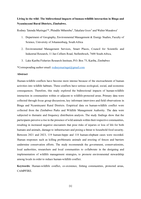Living in the wild : The bidirectional impacts of human-wildlife interaction in Binga and Nyaminyami rural districts, Zimbabwe