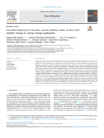 Corrosion behaviour of Cu-plate current collector under ex-situ cyclic stability testing for energy storage application